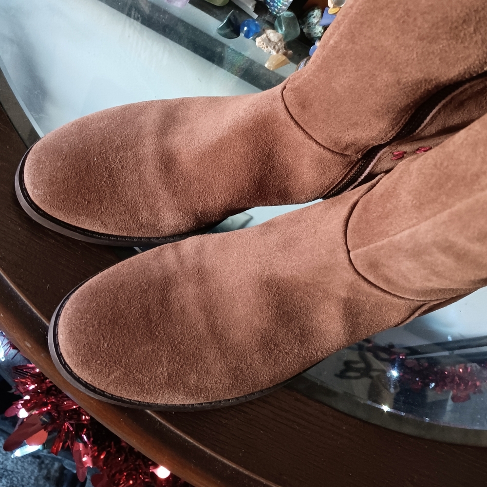 🖤 Nine West Vintage America Collection Leather Boots Take It Easy 8.5 Brown - Picture 3 of 15